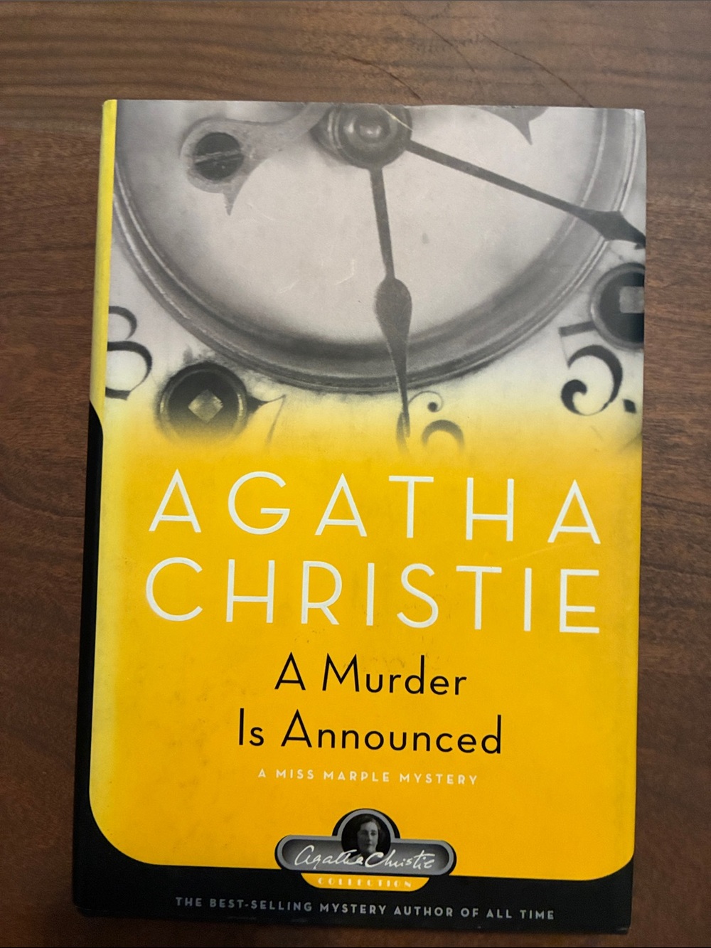 A Murder Is Announced by Agatha Christie Hardcover - Yellow Cover